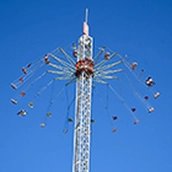 Kettenkarussell in 80 Meter Höhe