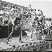 Heavy Metal-Band "Asathor" im Jugendclub der Bauarbeiter in Magdeburg
