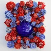 Layo Bright, Bloom self-portrait (Make America America Again) after Langston Hughes, 2025