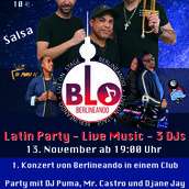 Veranstaltungen in Berlin: Berlineando - Salsa - Live Konzert und Party mit El Puma DJ, DJ Castro und DJ Jay