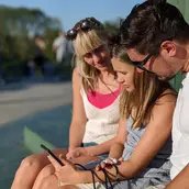 Familie auf dem Kreuzberg