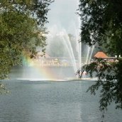 Der Weiße See mit Fontäne