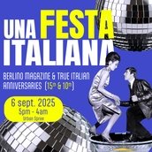 KEY VISUAL Una Festa Italiana – Berlino Magazine & True Italian anniversary party