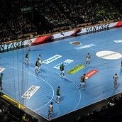 Spiel der Füchse Berlin in der Max-Schmeling-Halle