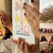 Präsentation des Buches „We Grow Because We Come Together“ von der Unión Textiles Semillas während des Treffens Asamblea Mismear.