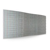 Waves V 2023 Enamel on Aluminiumm 120 x 360cm