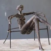 Reinhold Petermann, Frau im Sessel, 2003