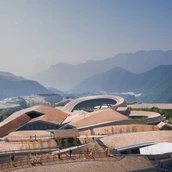 Nationales Bob- und Rodelzentrum Yanqing im Wettkampfareal der Olympischen Winterspiele 2022 in Peking