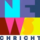 Key Visual der Ausstellung, das den Titel "NEWS" in bunte Buchstaben und darunter "NACHRICHTEN" zeigt