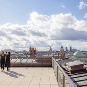 Blick von der Dachterrasse
