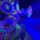 Achteckige Kartonmodule