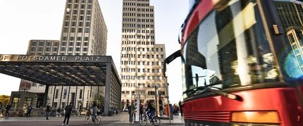 City tour by bus through Berlin