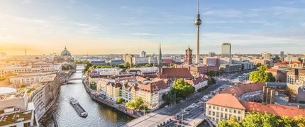 Panorama of Berlin with view of TV tower
