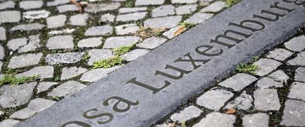 Bodenstein mit Rosa Luxemburg Gravur