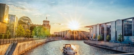 Berlin at sunset