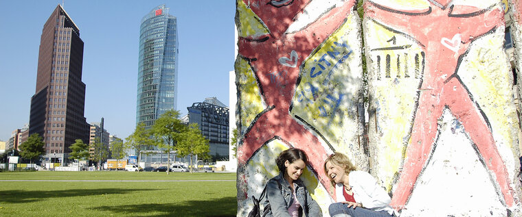 Restos del Muro en la Potsdamer Platz de Berlín