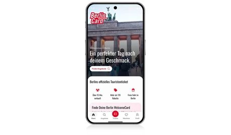 Berlin WelcomeCard App Start-Screen