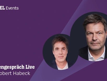 SPIEGEL-Spitzengespräch Live mit Robert Habeck und Markus Feldenkirchen