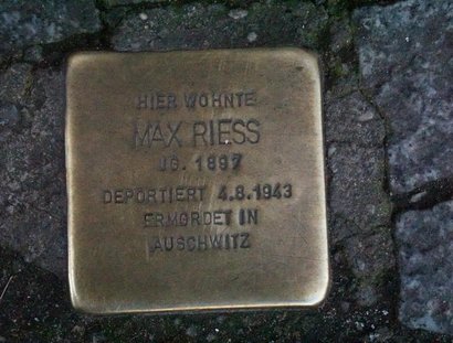 Stolperstein für Max Riess