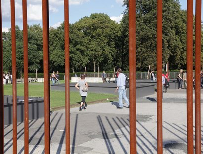 Das Außenareal Gedenkstätte Berliner Mauer © Stiftung Berliner Mauer