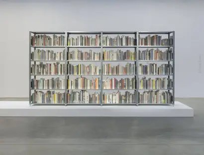 Saâdane Afif, The Fountain Archives (Bookshelves), 2022