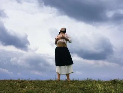 Marina Abramović, Women Massaging Breasts I from the series Balkan Erotic Epic, C-Print, 2005, Serbia