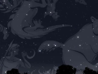 Sternbilder im Nachthimmel