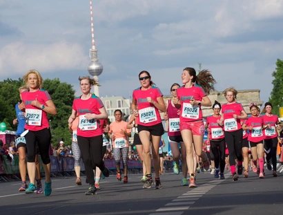 Berliner Frauenlauf - 2016 Auf der Zielgeraden