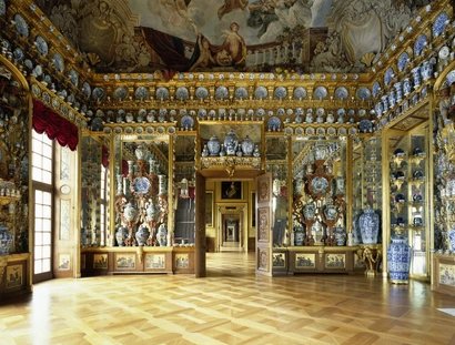 Schloss Charlottenburg, Altes Schloss, Parade- und Wohnräume König Friedrichs I., Porzellankabinett