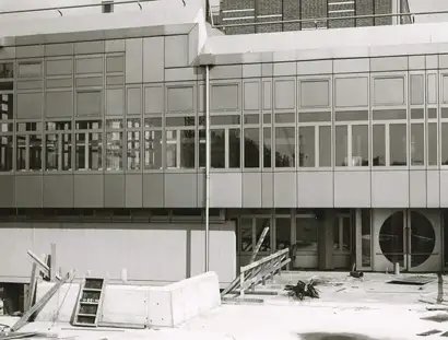 Bau des Kunstgewerbemuseums, ca. 1985