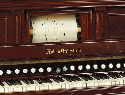Aeolian Orchestrelle. Harmonium mit pneumatischer Spielvorrichtung, New York um 1900