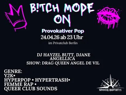 Bitchmode On – Fierce Pop Night