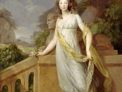 Johann Friedrich August Tischbein: Königin Luise von Preußen als Kronprinzessin, 1796, Eigentum Huis Doorn