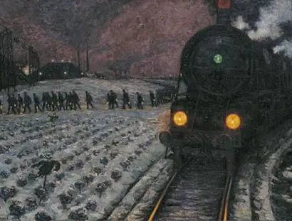 Hans Baluschek, Zur Grube, 1914