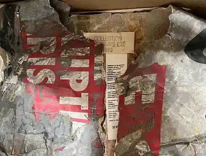 Maison Margiela, Weste, Frühjahr/Sommer 1994, Pappmaché, bedruckt, bemalt