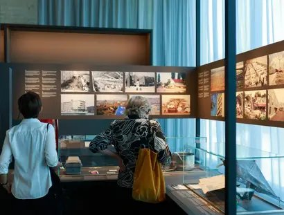 Blick in die Ausstellung Dokumentationszentrum Flucht, Vertreibung, Versöhnung