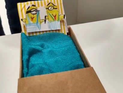 Schatzkiste Minions" für die Ausstellung "Nimm Platz!"