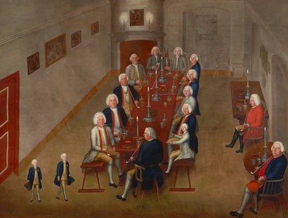 Georg von Lisiewski: Tabakskollegium Friedrich Wilhelms I.