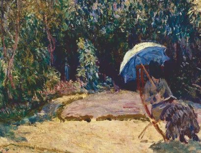 Alfred Sisley, Femme à l’ombrelle – Scène d’été, Sommersonne (Frau mit Sonnenschirm), 1883