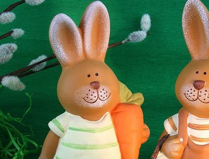 Sieben kleine Osterhasen