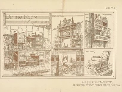 Plate No. 6 in „Art Furniture“, 1877