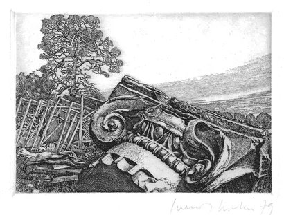 Gerenot Richter, Fragment 2, 1979, Radierung