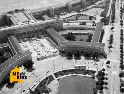 Luftaufnahme des Flughafens Tempelhof, 1963