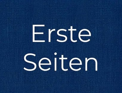„Erste Seiten” – Buchpremiere mit Lesung