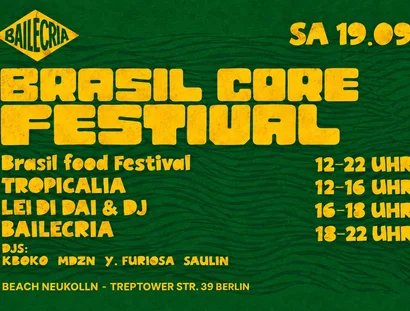 BRASIL CORE FESTIVAL – MIT JAMAICA-TRIBUTE