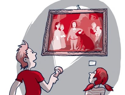 Illustration: Taschenlampenführung durch das Schlossmuseum Oranienburg