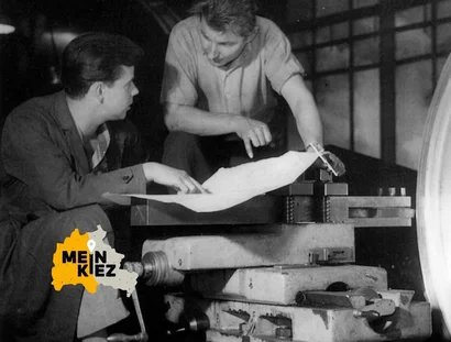 VEB Bergmann-Borsig, Turbinenbau in Halle 16, ca. 1960er Jahre