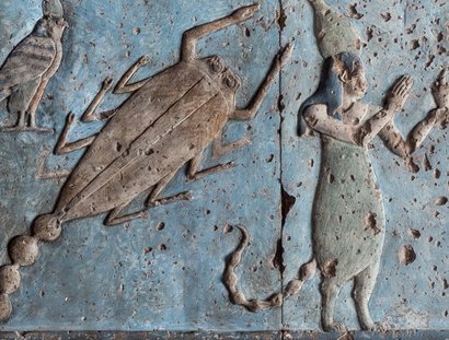 Tierkreiszeichen Skorpion auf dem rechteckigen Tierkreis von Dendera
