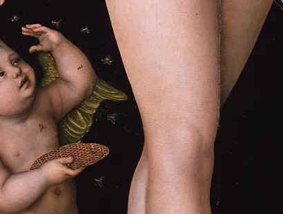 Lucas Cranach d. Ä., Venus und Amor als Honigdieb (Detail), nach 1537