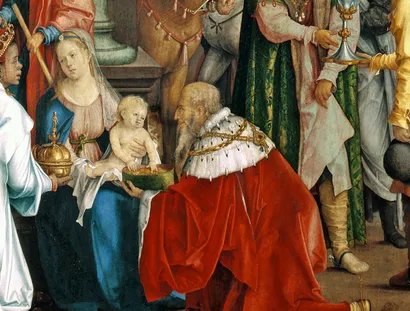 Hans Süss von Kulmbach, Die Anbetung der Könige (Detail), 1511